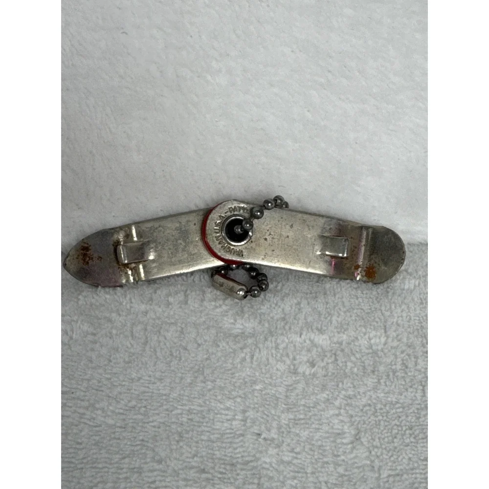 Vintage Vaughan Quad Fold Bottle Opener Unisex OS Silver Good